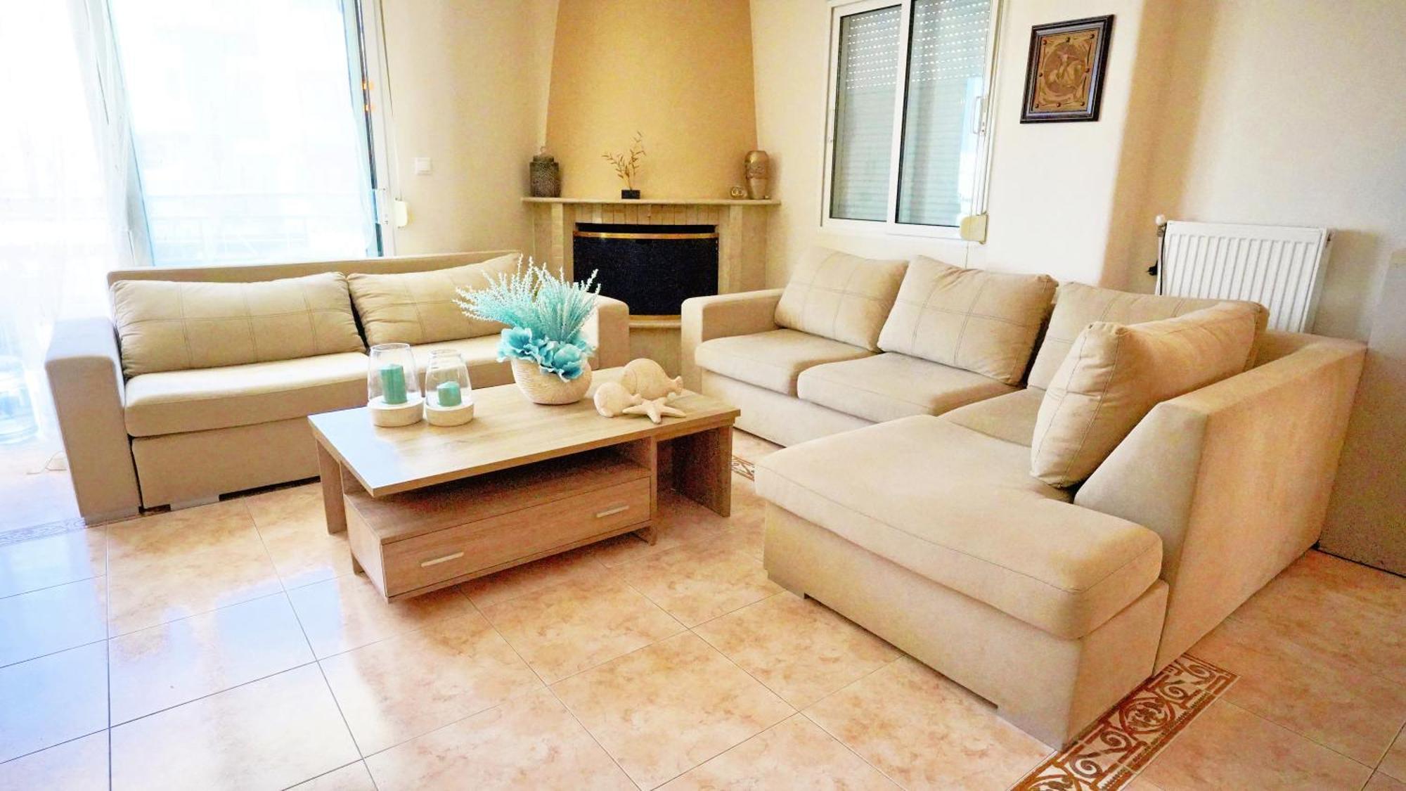 Lovely And Sunny Apartament 300M From Beach!! Peraia  Luaran gambar